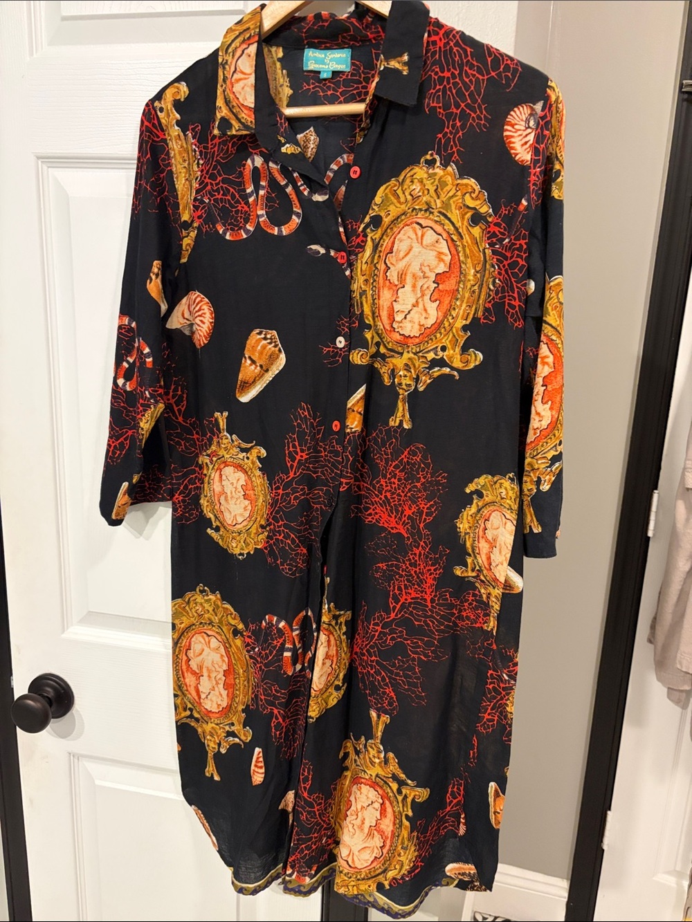 Antica Sartoria vintage inspired black Cover-up